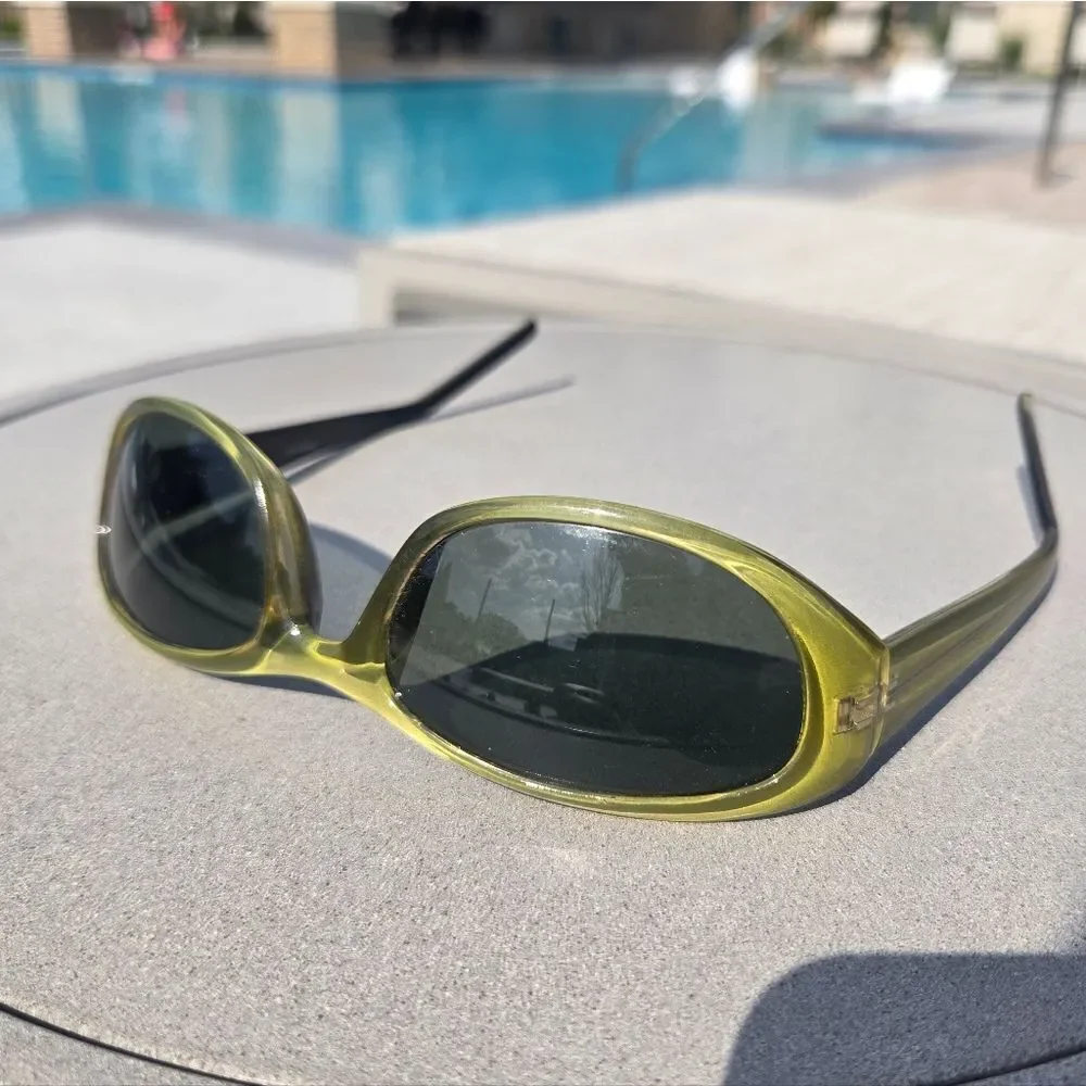 Green Frame Sunglasses Unisex